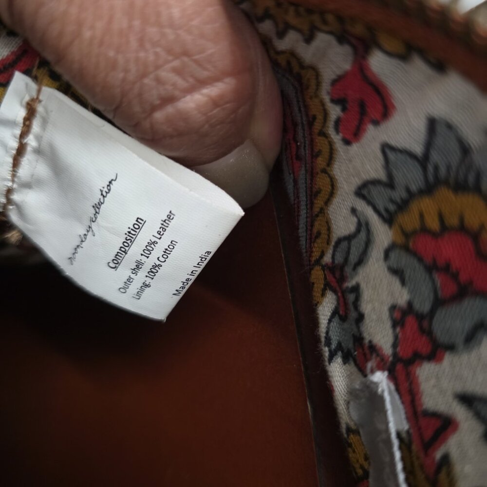 Noonday Monterey Shoulder or Hand Bag/Purse-Brown Woven Leather - Picture 11 of 12